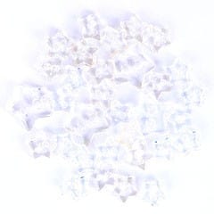 Trimits Buttons Mini Stars Craft Buttons Transparent White: 1.5g Pack - The Sewing Studio