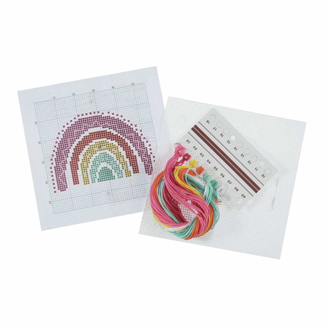 Trimits Cross Stitch Kits Cross Stitch Kit Rainbow - The Sewing Studio