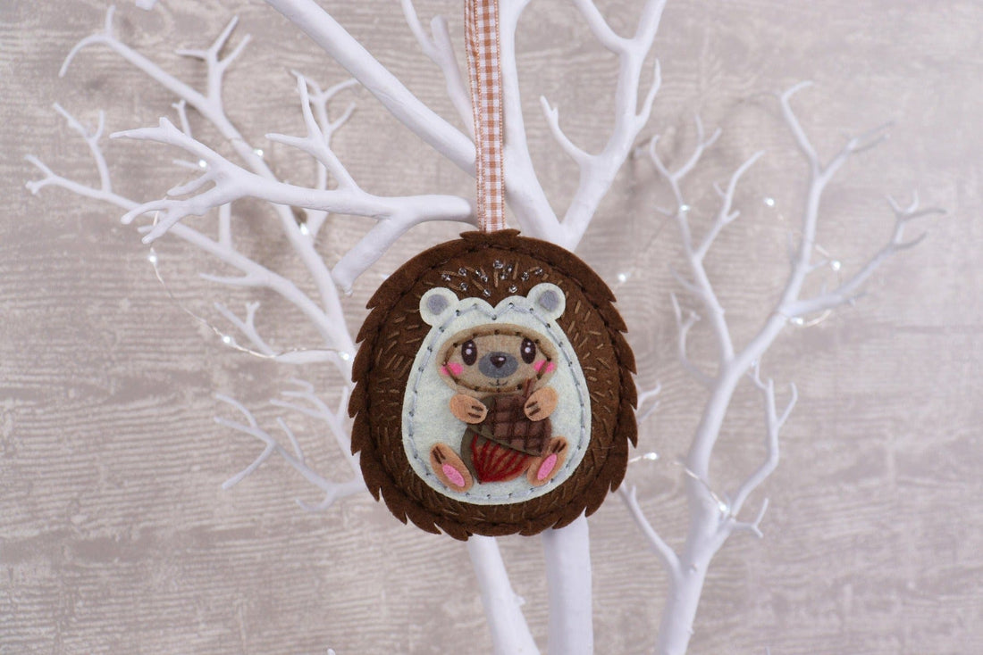Trimits Felting Kits Felt Decoration Kit Hedgehog - The Sewing Studio