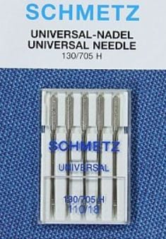 Schmetz Sewing Machine Needles Universal Size 110/18 Pack of 5