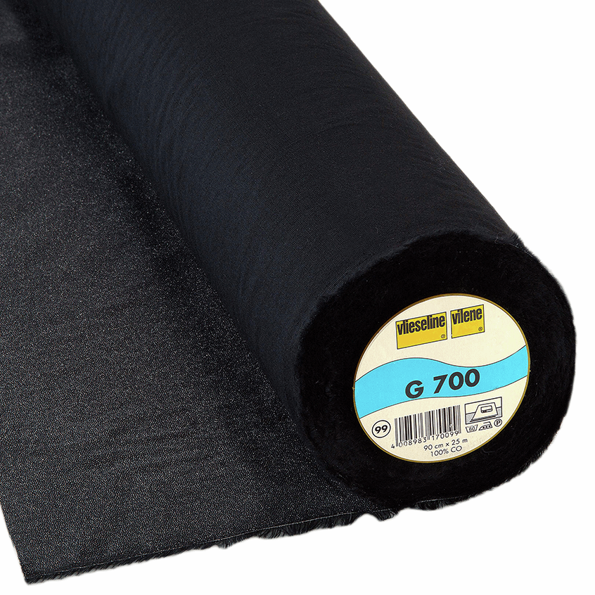 Vilene Interfacing Vilene Interfacing Iron On Woven Medium Weight Black Per 1/4 Metre - The Sewing Studio