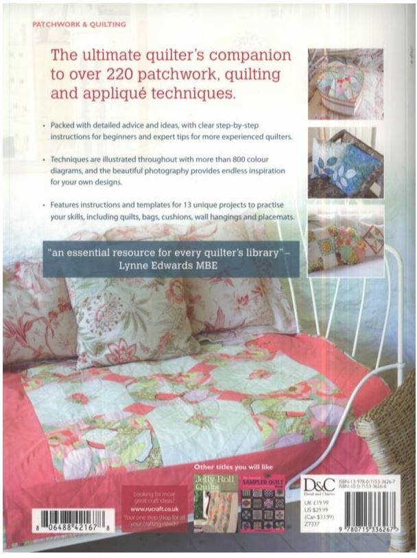 Wordery Books The Quilters Bible by Linda Clements - The Sewing Studio