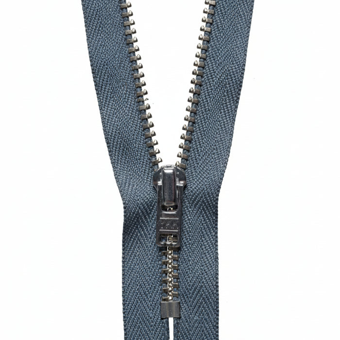 YKK Metal Trouser Zip 18cm / 7 inch: Dark Grey (Colour 578)