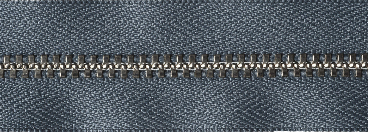 YKK Metal Trouser Zip 18cm / 7 inch: Dark Grey (Colour 578)