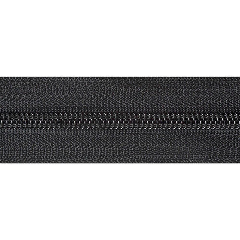 YKK Nylon Open End Zip 46cm / 18 inch: Black (Colour 580)