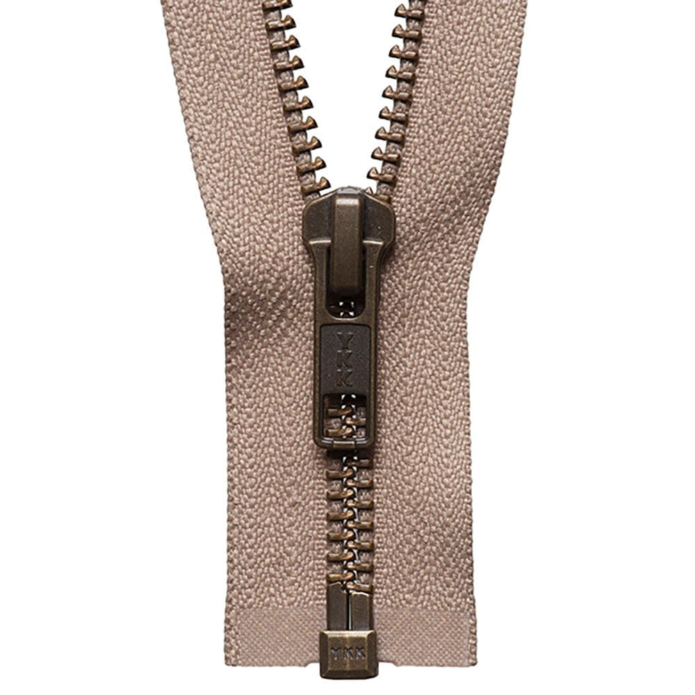 K.ページ YKK Strong Open End Zip 76cm / 30 inch: Fawn (Colour 573)