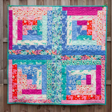 Jelly Roll Log Cabin Quilt with Fiona / SpunStraw