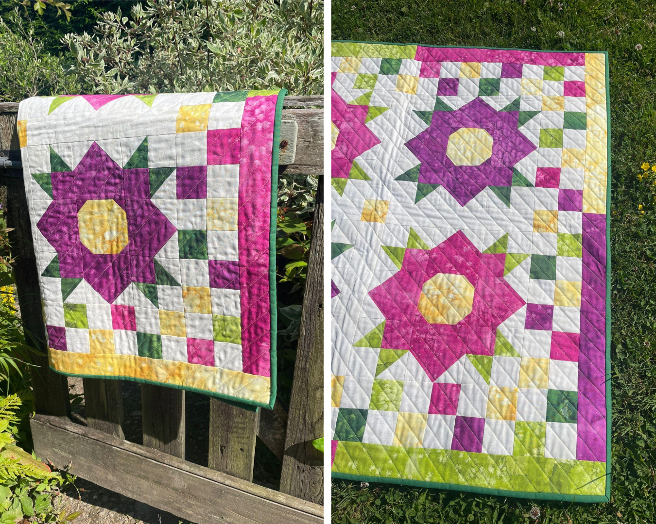 Patchwork Flower Picnic Blanket Tutorial
