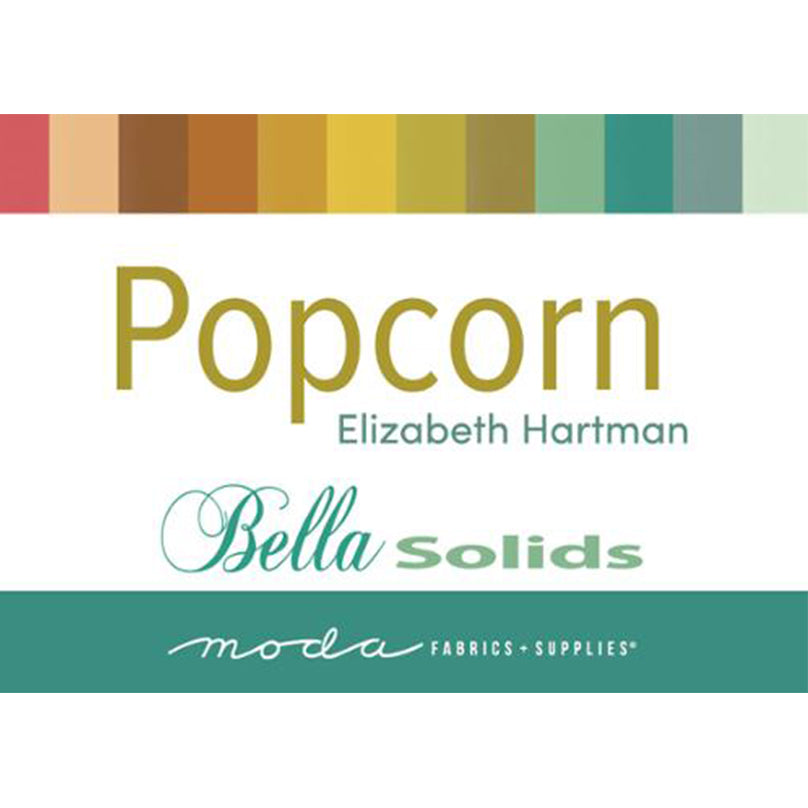 Moda Fabric Pre Cuts Moda Popcorn Bella Solids Charm Pack - The Sewing Studio