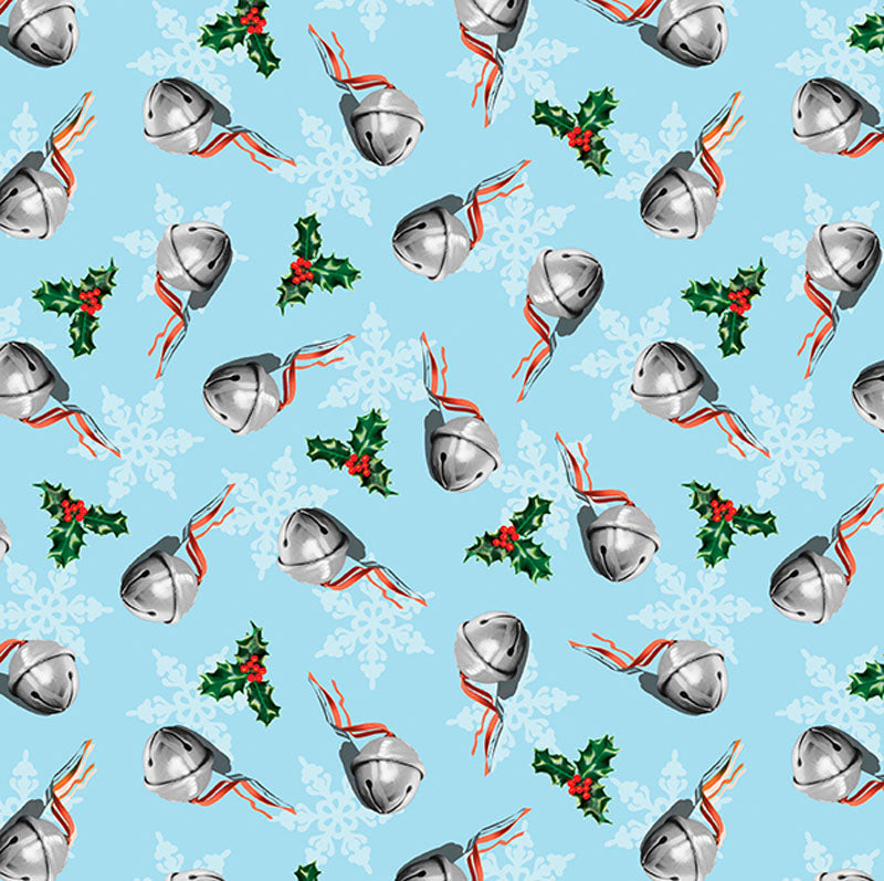 Multi-coloured Christmas Moda Fabric The Polar Express - The Sewing Studio