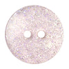 Mauve Glitter Button 18mm