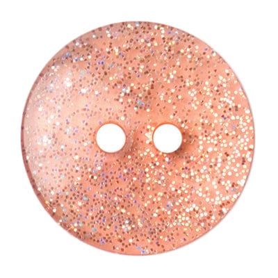 Pink Glitter Button 18mm