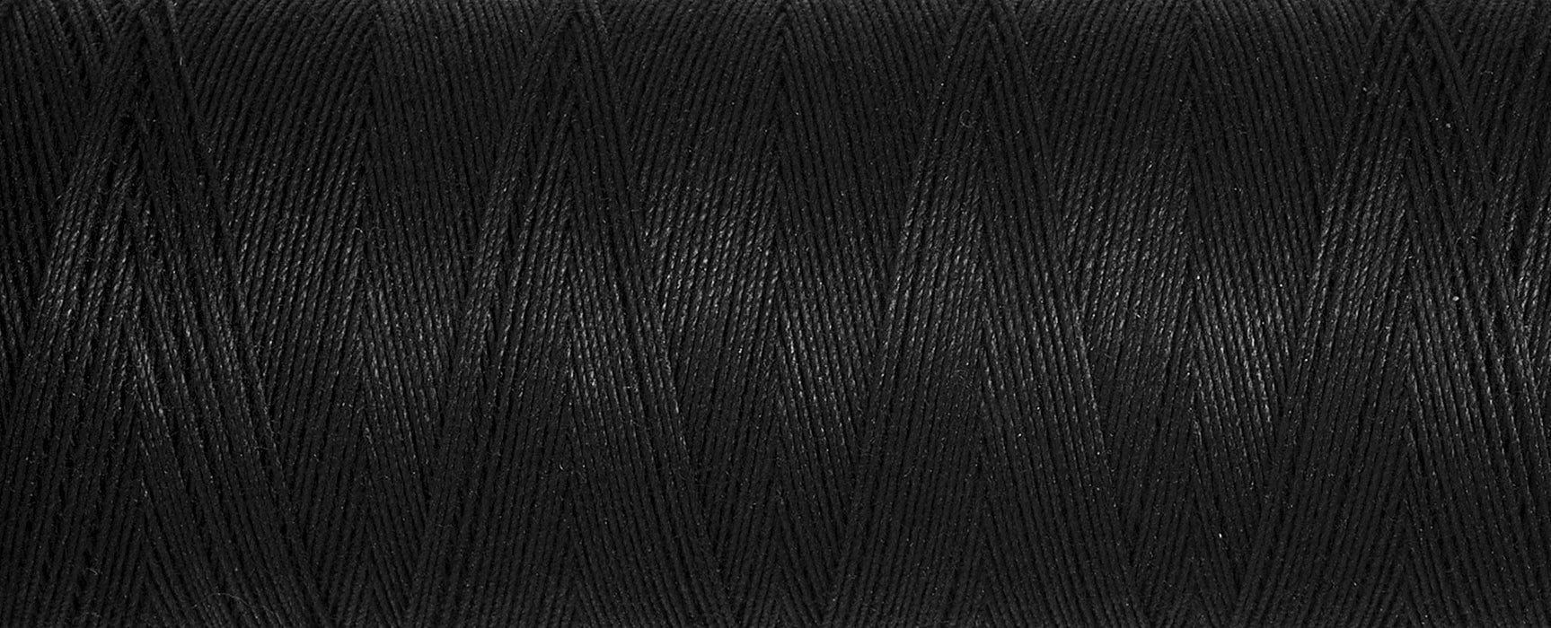 Gutermann Cotton Thread 100M Colour Black Close Up