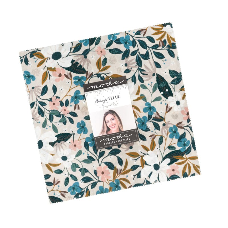 Moda Fabric Pre Cuts Moda Midnight Fleur Layer Cake - The Sewing Studio