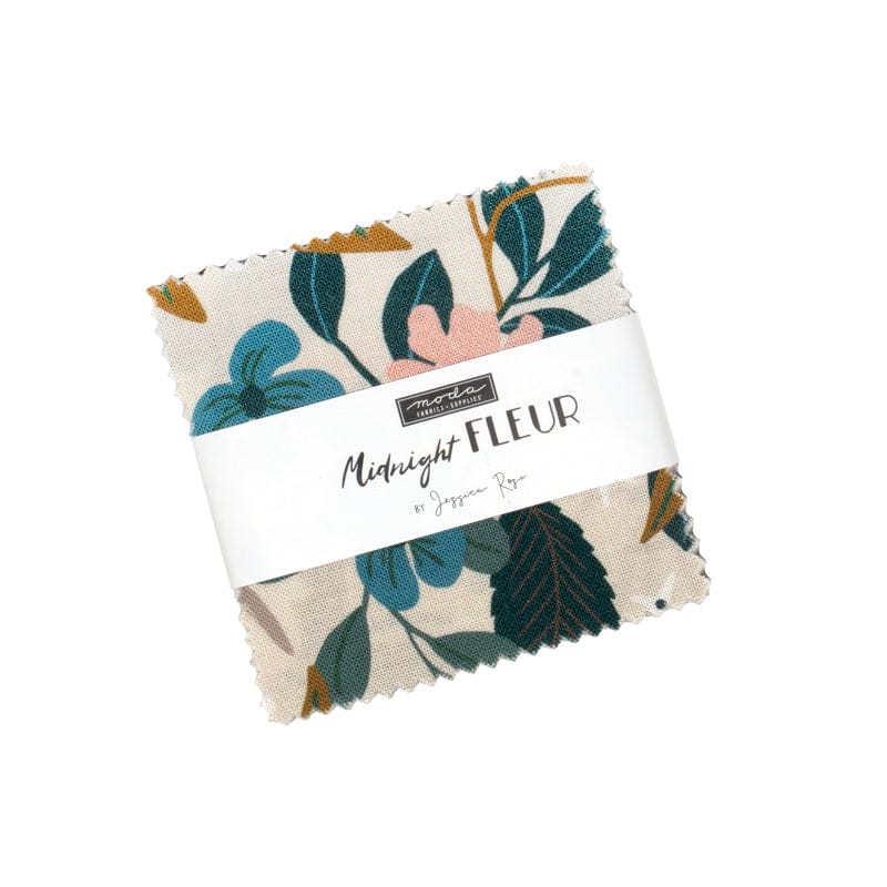 Moda Fabric Pre Cuts Moda Midnight Fleur Mini Charm - The Sewing Studio