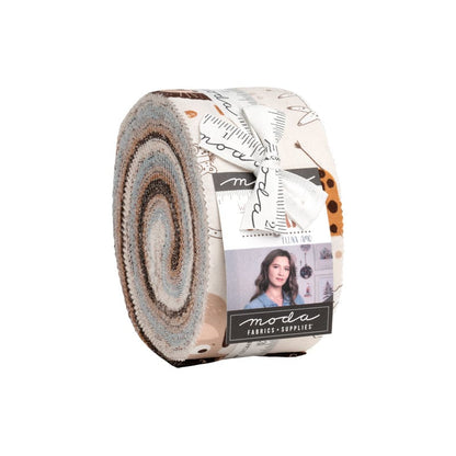 Moda Fabric Pre Cuts Moda Wildly Cute Safari Jelly Roll - The Sewing Studio