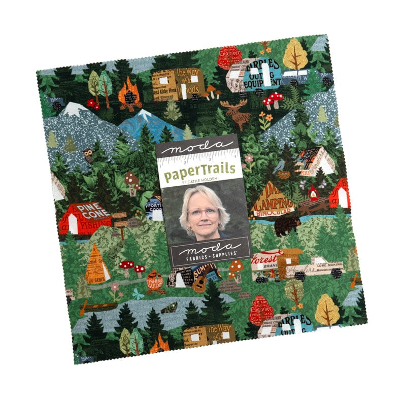 Moda Fabric Pre Cuts Moda Paper Trails Layer Cake - The Sewing Studio