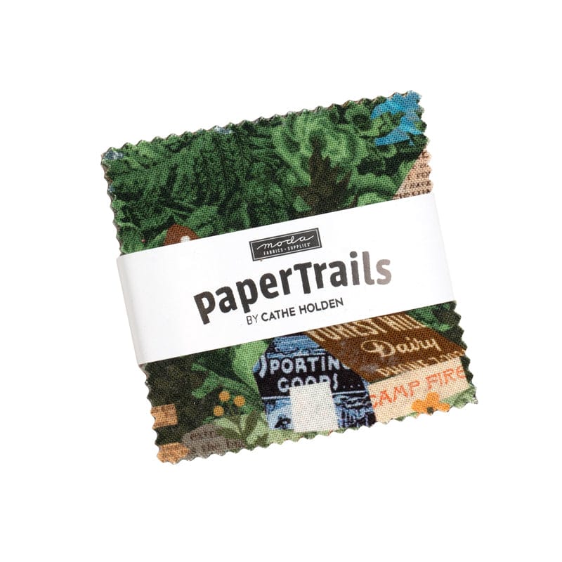 Moda Fabric Pre Cuts Moda Paper Trails Mini Charm - The Sewing Studio