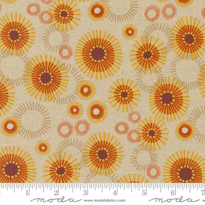 Moda Linen Blend Fabric Forest Frolic Indian Blanket Dots Cream 48743 12L