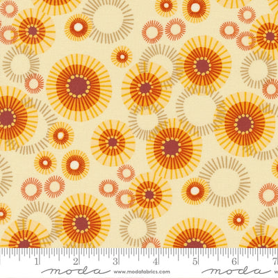 Moda Fabric Forest Frolic Indian Blanket Dots Cream 48743 12 ruler