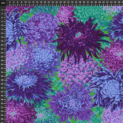Kaffe Fassett Fabric Japanese Chrysanthemum Purple
