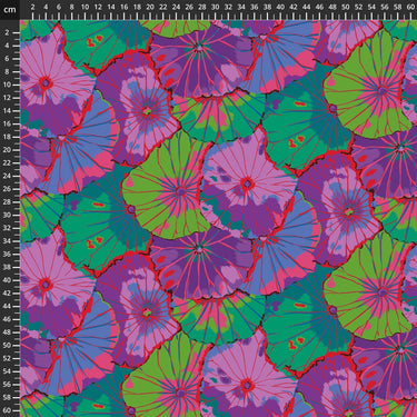 Kaffe Fassett Fabric Quilt Backing Lotus Leaf Purple