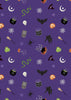 Lewis And Irene Halloween Fabric Cast A Spell Spooky On Green With Silver Metallic A723.3 Original