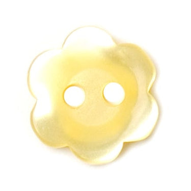 Yellow Flower Button 11mm