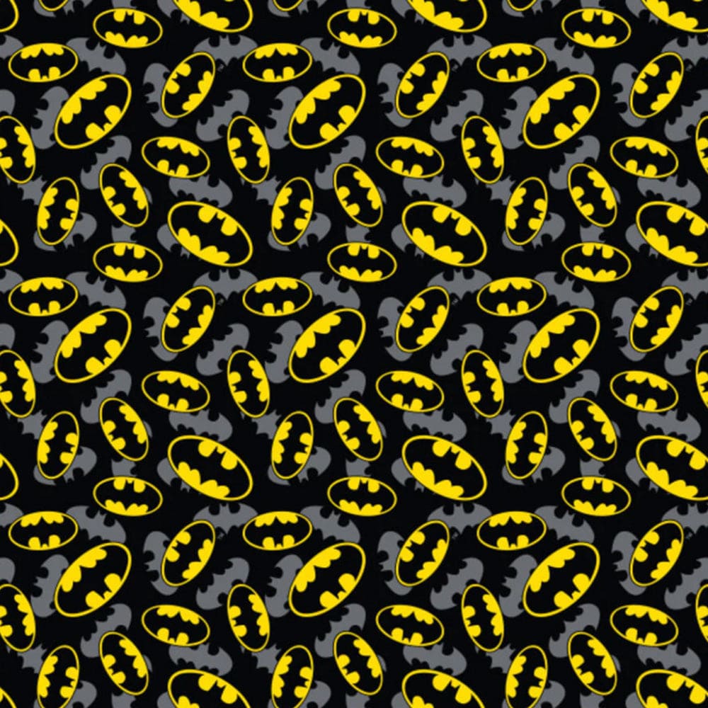 Batman Logo Quilting Fabric Whole Bolt 10 Metres