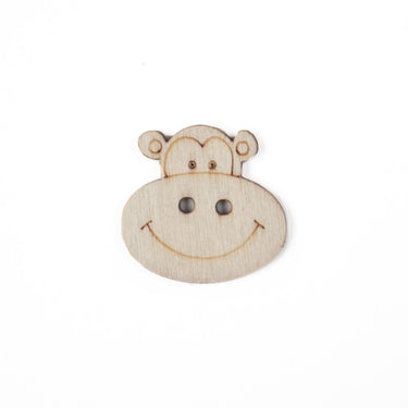 Wooden Monkey Button 23mm