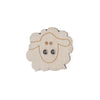 Wooden Sheep Button 23mm