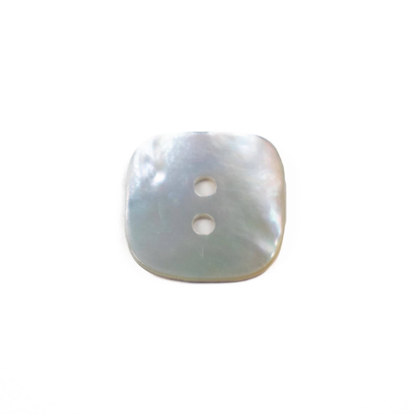 Silver Rounded Square Button 17mm