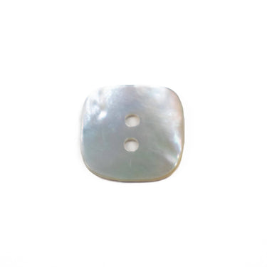 Silver Rounded Square Button 17mm