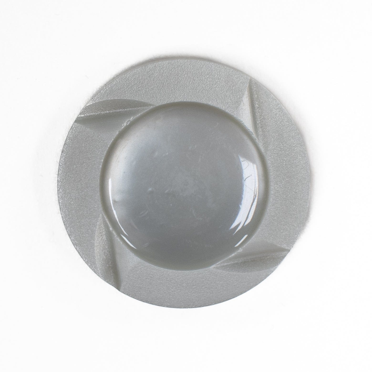 Grey Round Button 28mm