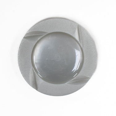 Grey Round Button 28mm