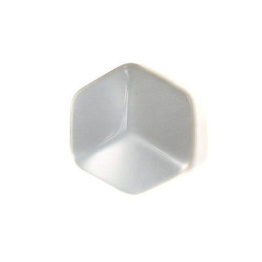 Cream Hexagon Button 16mm
