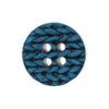 Blue Knit-Effect Button 20mm