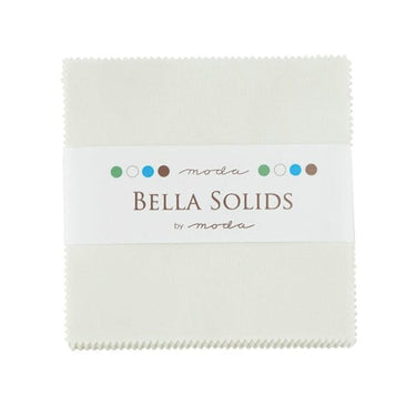 Moda Fabric Bella Solids Charm Pack Porcelain
