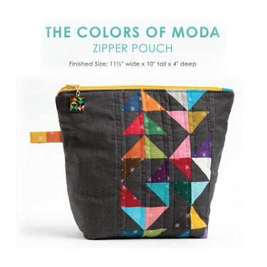 Free Pattern: Colors of Moda Zipper Pouch