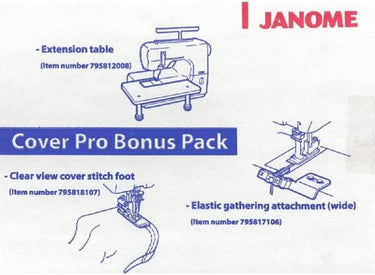 Janome Coverpro 2000CPX Accessory Kit 
