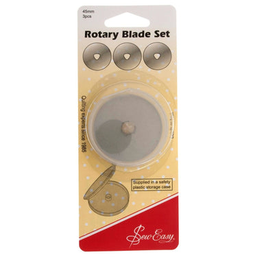 45mm Sew Easy replacement rotary cutter blades: 3 pack
