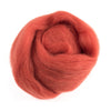 Natural Wool Roving, Cranberry, 10g Packet