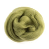 Natural Wool Roving, Pistacchio, 10g Packet