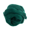 Natural Wool Roving, Grass Green, 10g Packet