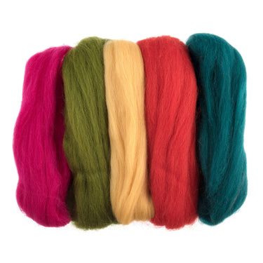 Natural Wool Roving, Standard Bright, 50g Packet
