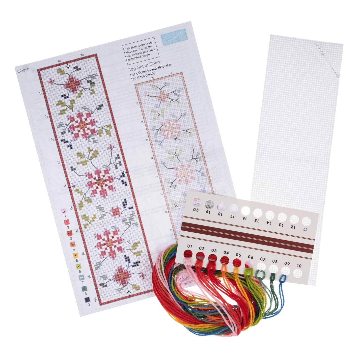 Cross Stitch Bookmark Kit Floral
