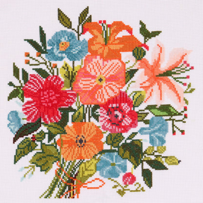 Cross Stitch Kit Floral Bouquet