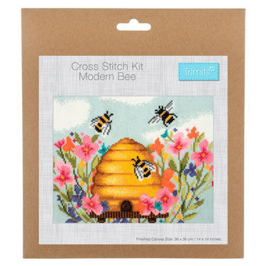 Cross Stitch Kit Modern Bee