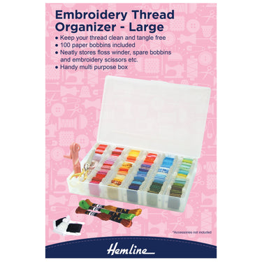 Embroidery Thread Organiser Box: Large