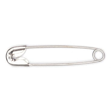 Safety Pins: Value Pack: Nickel: 100 Pieces
